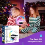 BT-3401 LED wireless charging speaker with RGB atmosphere lamp on desk