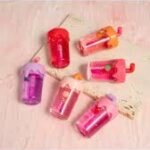 Hudamoji juice-shaped fruit lip oil pack with three bottles