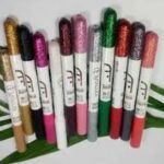 6-in-1 eye pencil and liquid glitter makeup set with vibrant shades