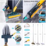2 In 1 Floor Cleaning Brush Bathroom Tile Windows Floor Cleaning Brush With 120° Rotatable Head – Multipurpose Bathroom Floor Cleaning Brush – Floor Brush Scrubber | Floor Cleaning Brush