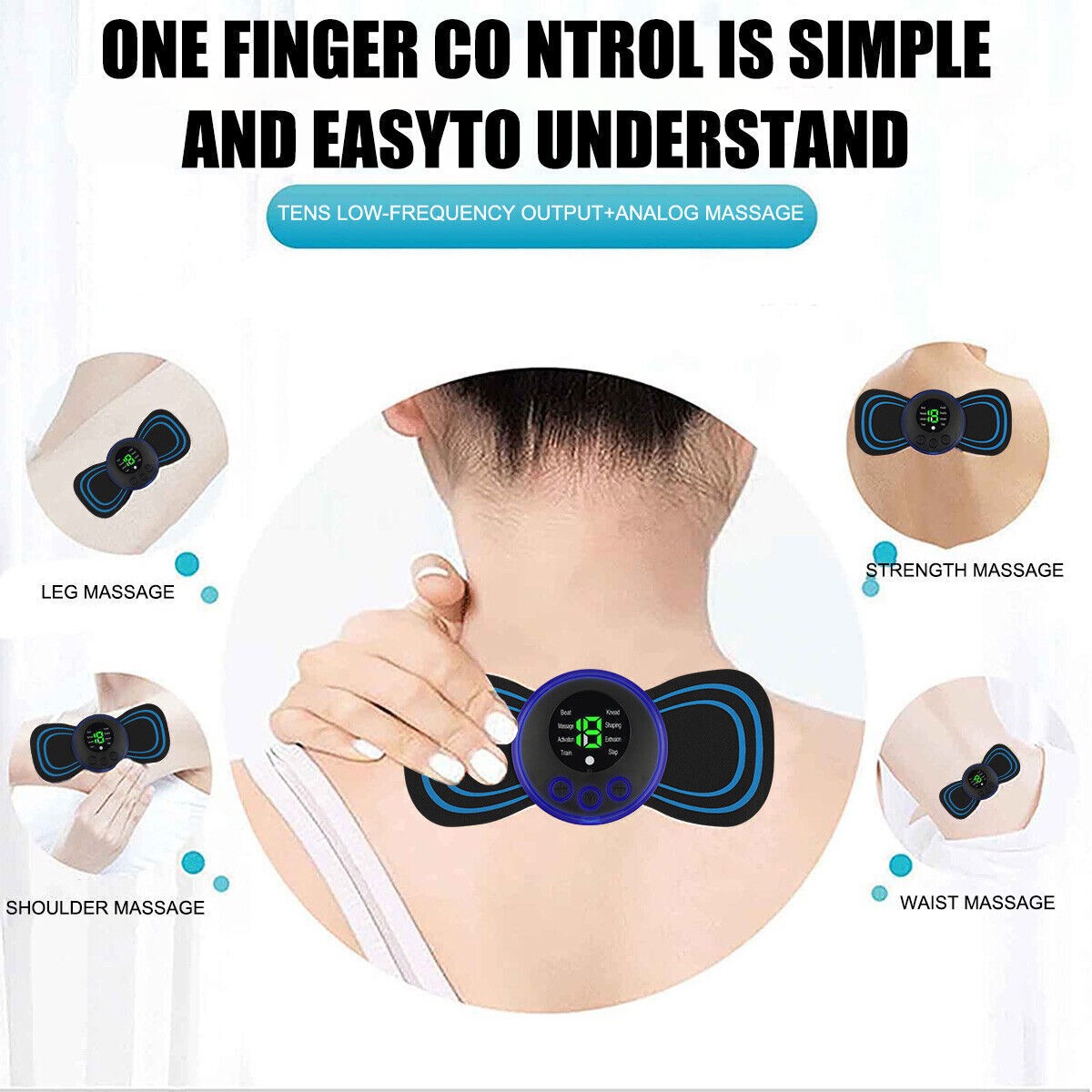 imgi_64_33e814e82cd279512f66797a89950e9a.jpg Portable EMS Mini Electric Massager Patch – Muscle Pain Relief for Neck, Back, Arms & Full Body - Image 1