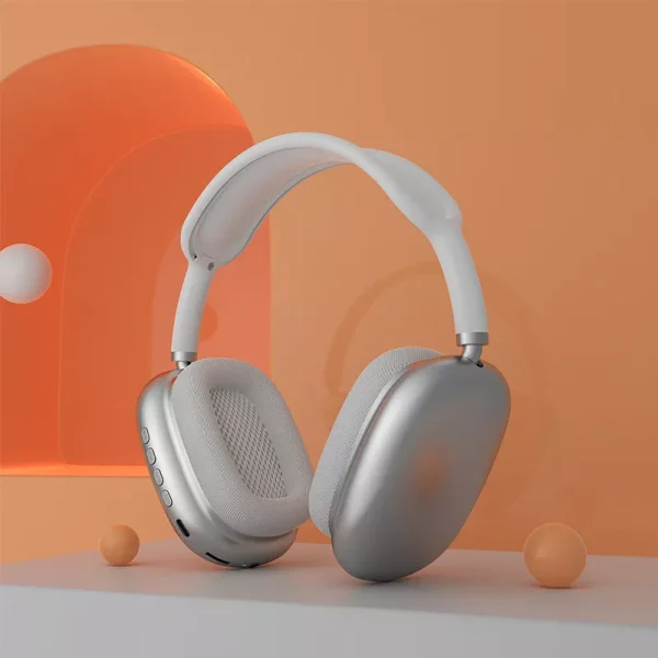 P9 wireless Bluetooth headphones in random colors angled view