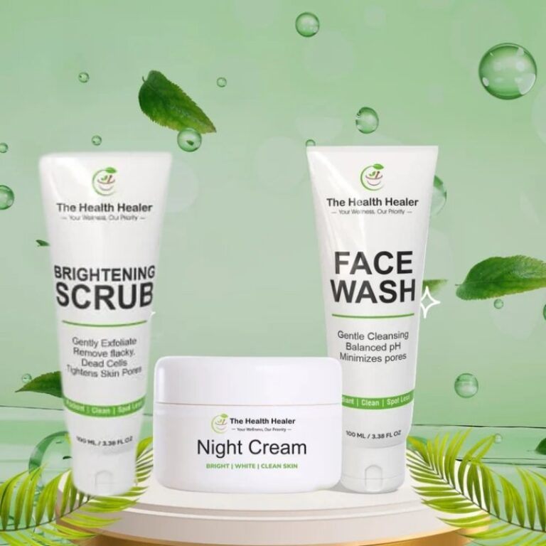 Brightening Glow Kit face wash bottle and scrub jar
