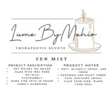 Zen Mist Candle - Soul Soothing Aroma – Handmade Milky & Fresh Soy Wax Candle - 100 gram