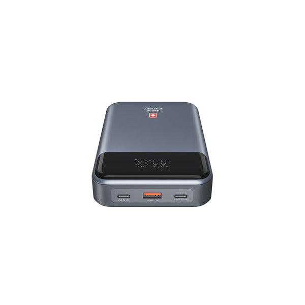Swiss Military 20000mAh Power Bank 140W Fast Charging Gray
