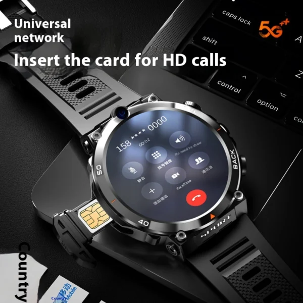 Multifunctional Sports Smartwatch with Dual Cameras & NFC