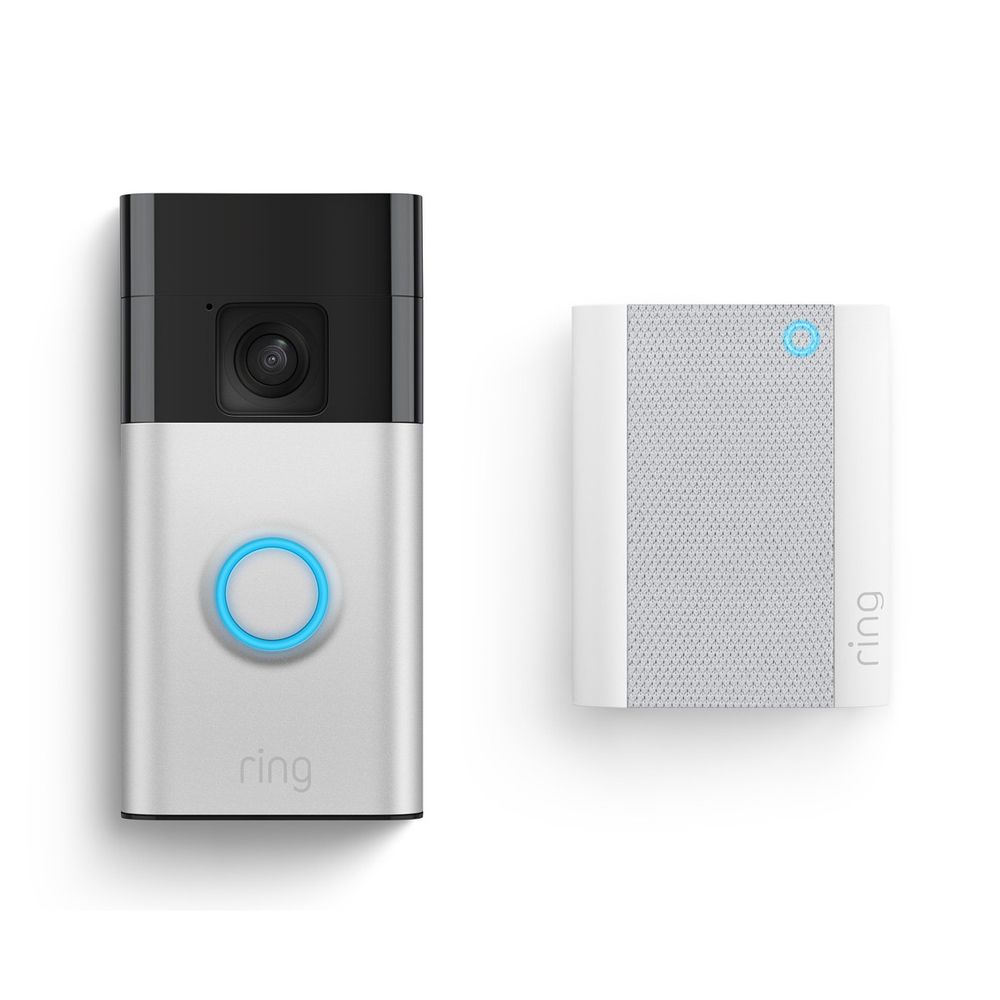 Ring Battery Powered Video Doorbell with Chime Bundle