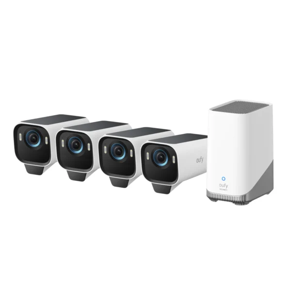 Eufycam S3 Pro 4K Security Camera Kit Black White