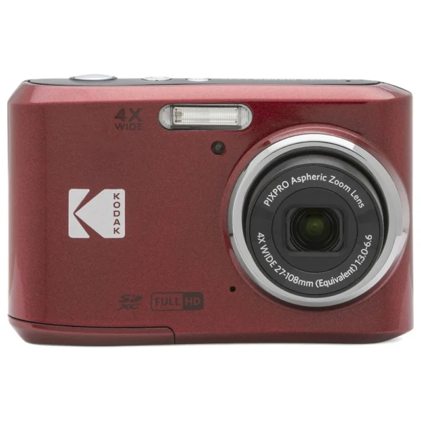 Kodak Pixpro FZ45 Red 16MP Compact Camera 4x Zoom