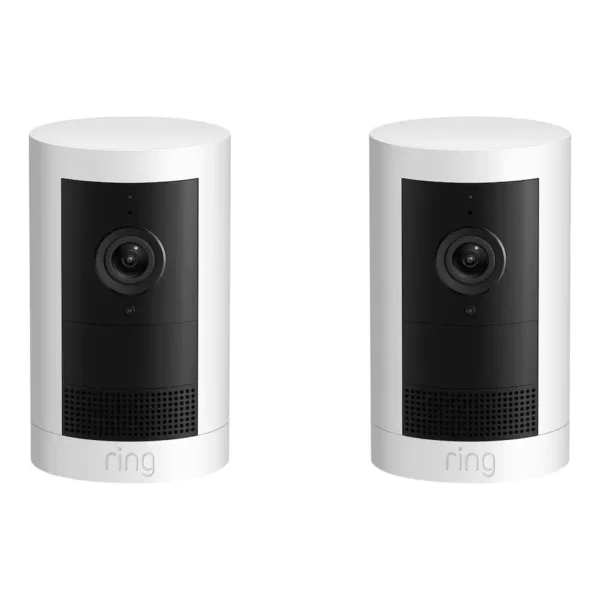 Ring Outdoor Camera Plus 2K Battery White 2-Pack