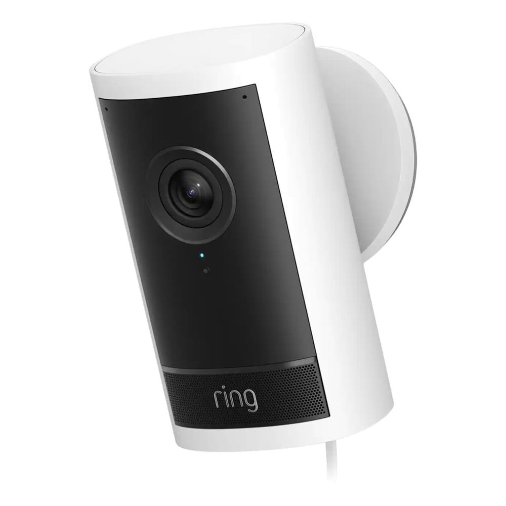 Ring Outdoor Cam Pro 4K Plug-In Security Camera White