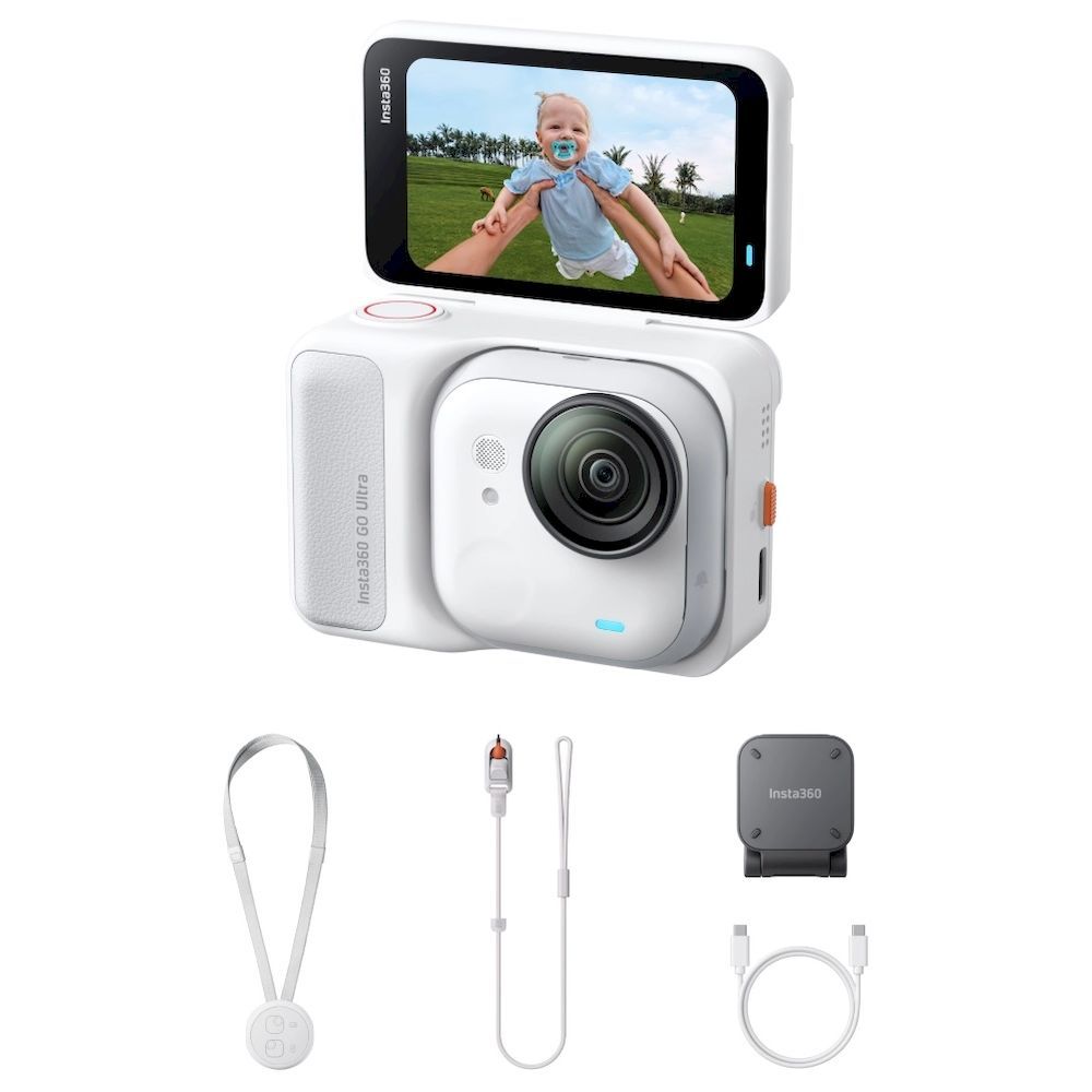 Insta360 GO Ultra Compact 4K60fps Action Camera Arctic White