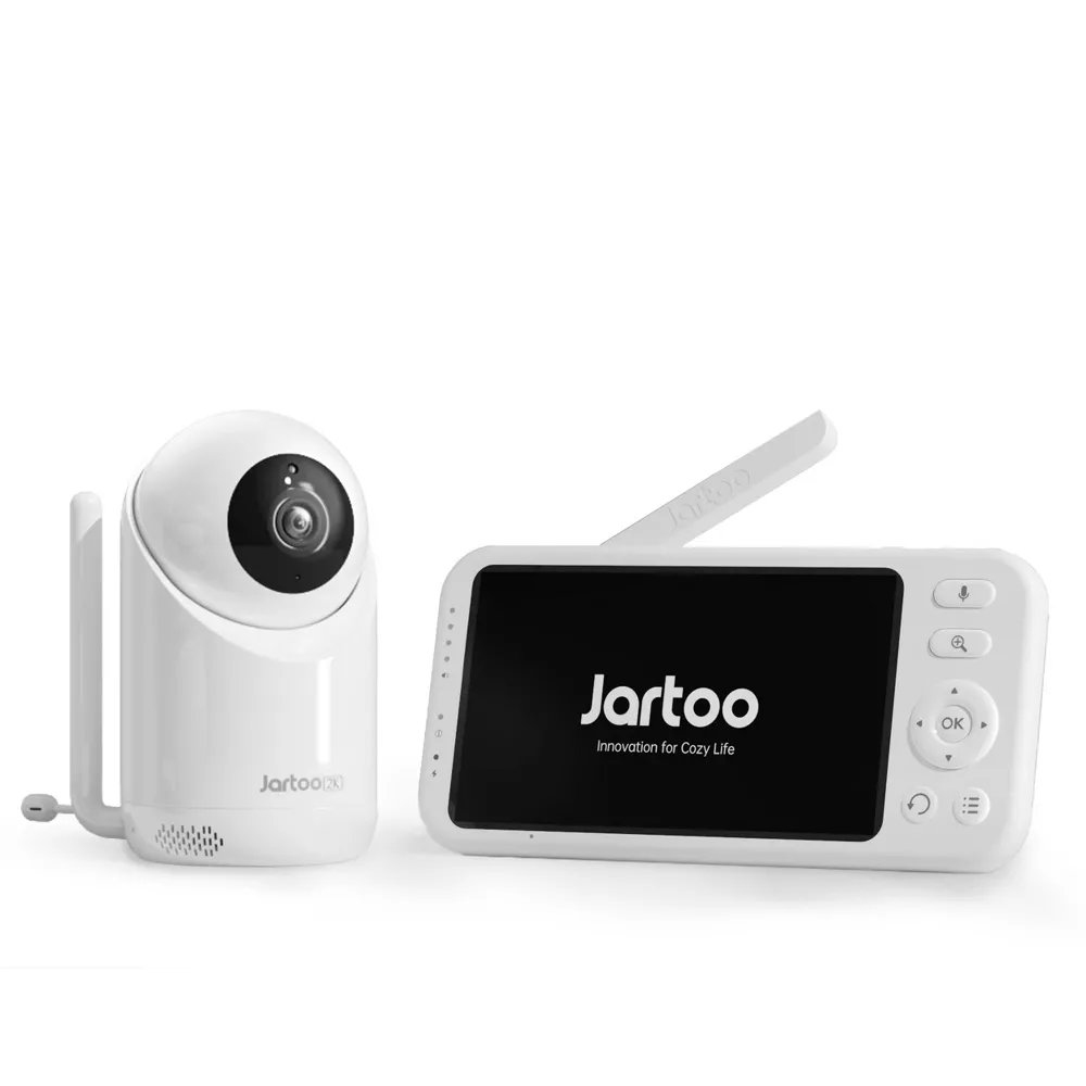 Jartoo 2K Video Baby Monitor with One Camera 1860ft Range