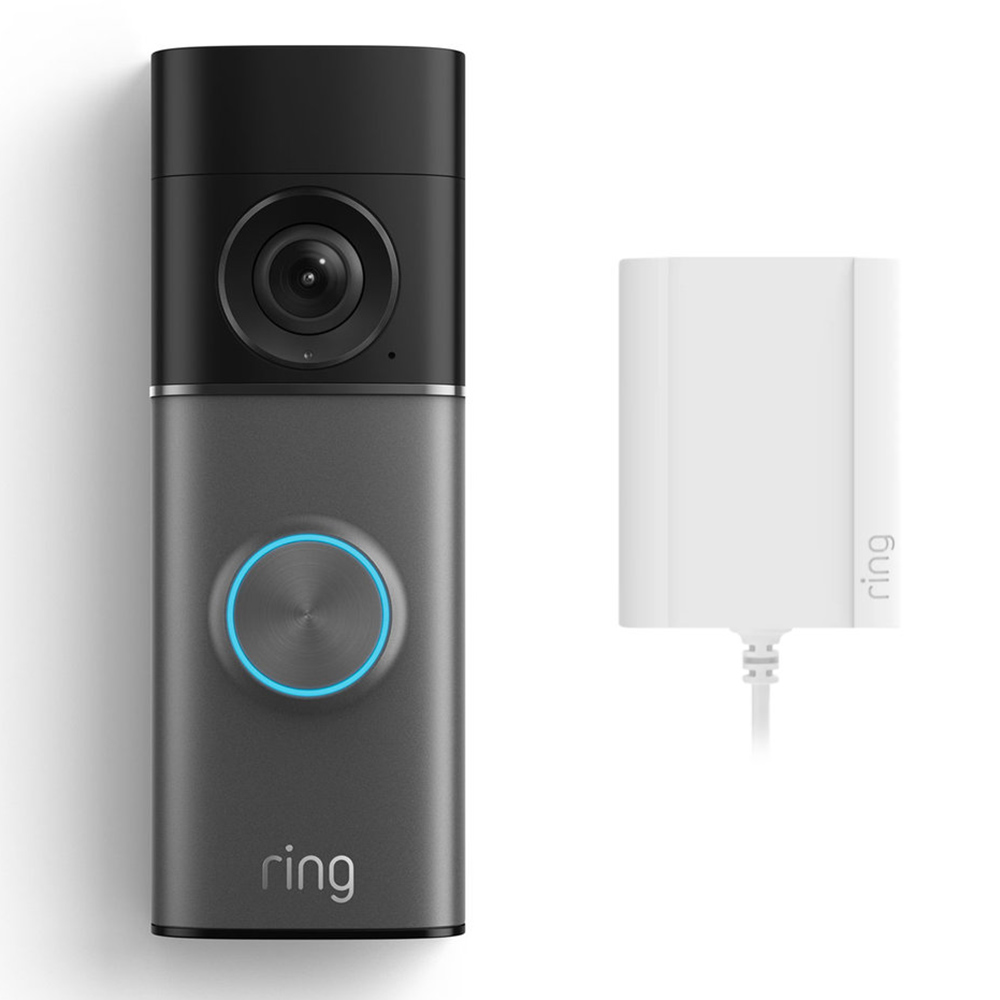 Ring Wired Video Doorbell Pro New Gen with 4K and Plug-In Adapter