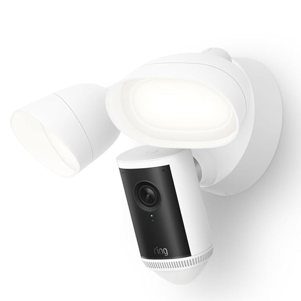 Ring Floodlight Cam Pro New Gen 4K Security Camera White