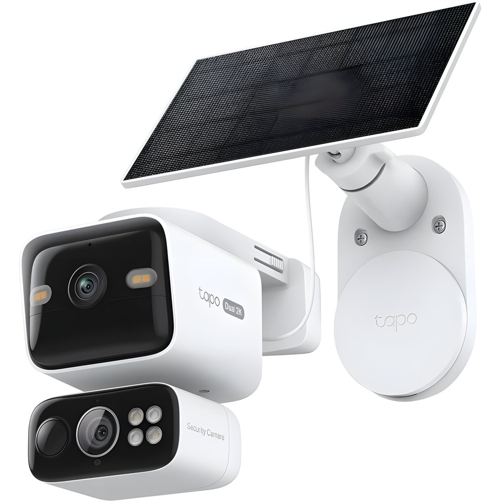 Tapo C465 Solar-Powered Dual-Lens Pan Tilt Camera Kit