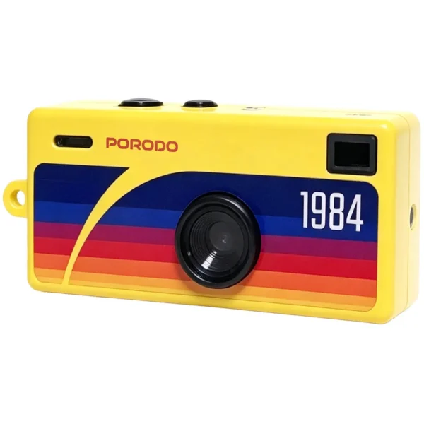 Porodo Mini Thumb Camera with Flip TFT Display Yellow