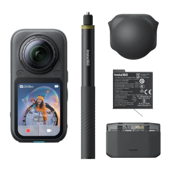 Insta360 X6 Essentials Bundle Midnight Black 1-Inch Camera