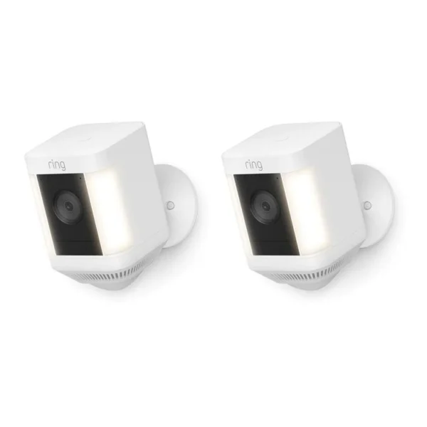 Ring Spotlight Cam Plus Battery Pack 2-Pack White