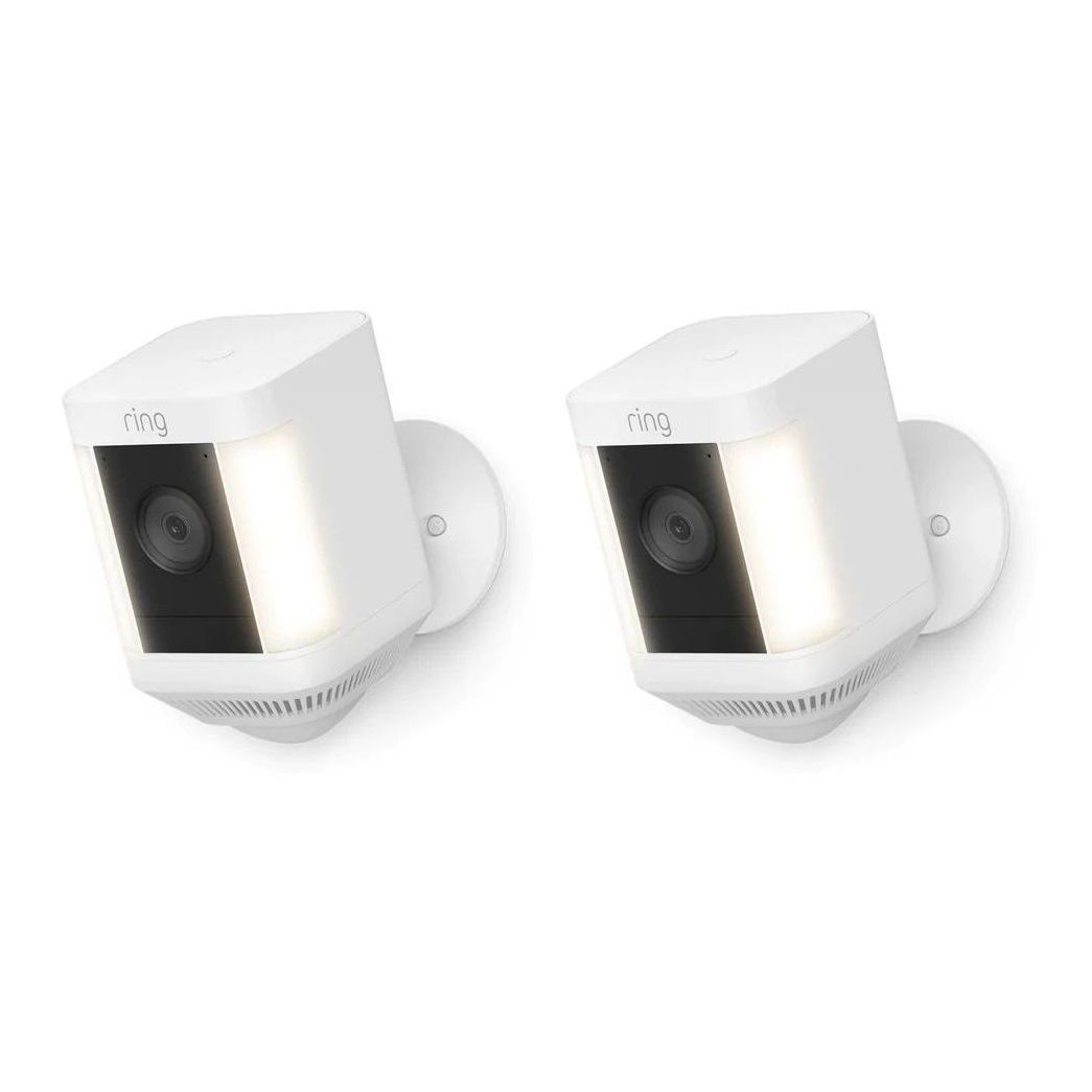 Ring Spotlight Cam Plus Battery Pack 2-Pack White