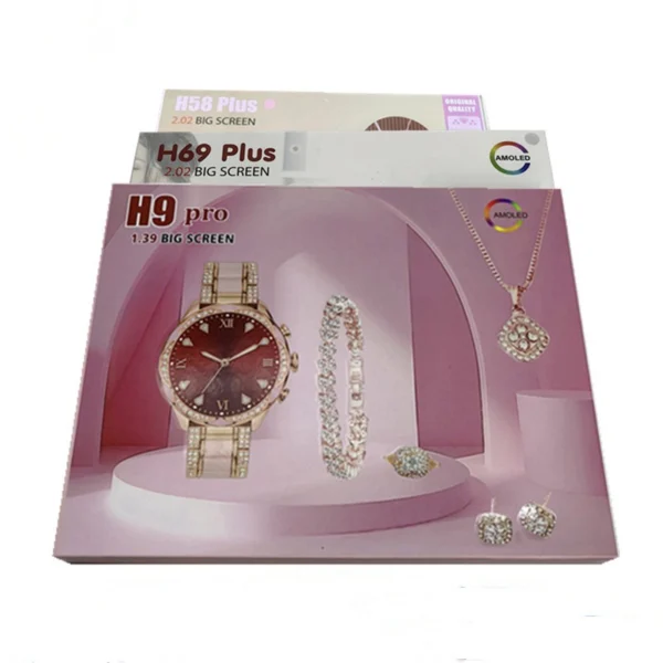 H58H69Plus Women's Touchscreen Watch with Diamonds Set