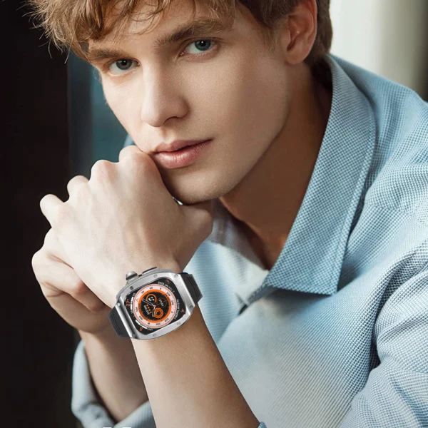 Watch Ultra8 49mm Silicone Strap Stainless Steel Buckle