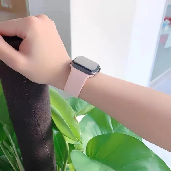 Silicone Sport Loop Band for Apple Watch 40mm 44mm