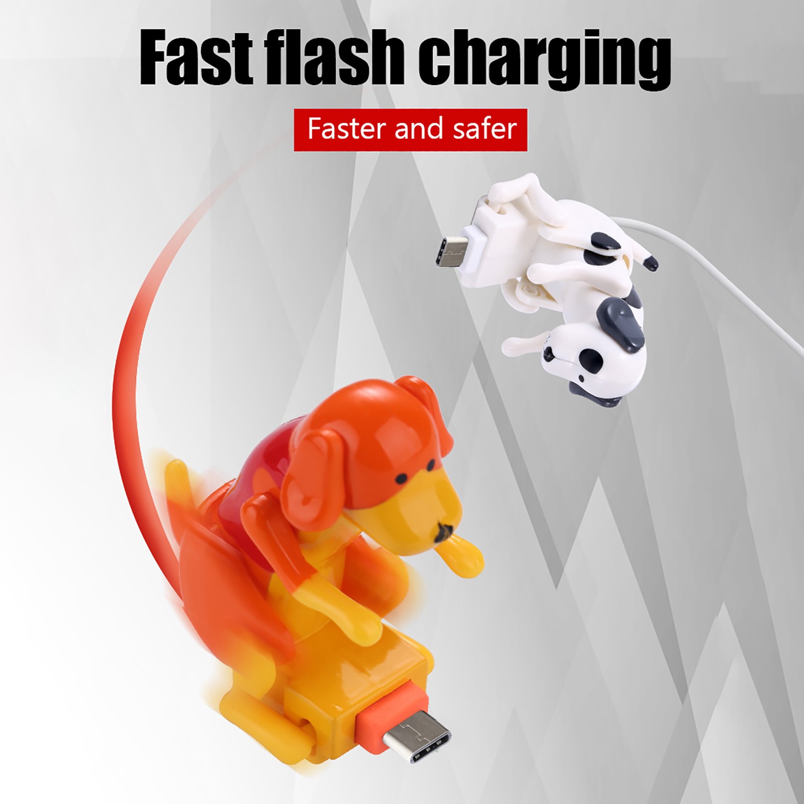 Rogue Dog Cute Puppy Data Cable with Fast Charging