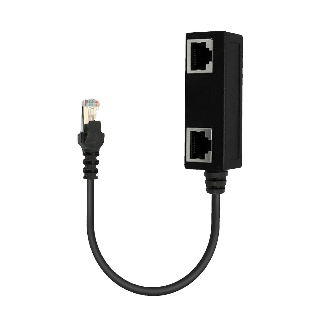 RJ45 Ethernet cable adapter splitter with one male to three female ports