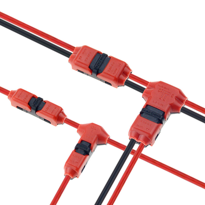 T type H type linker wire connector front view
