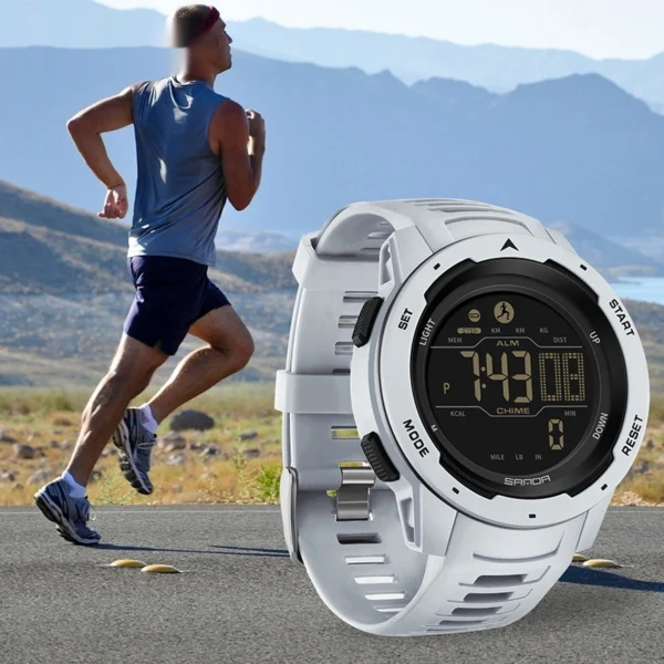 Sanda Waterproof Shockproof Multifunctional Smart Watch