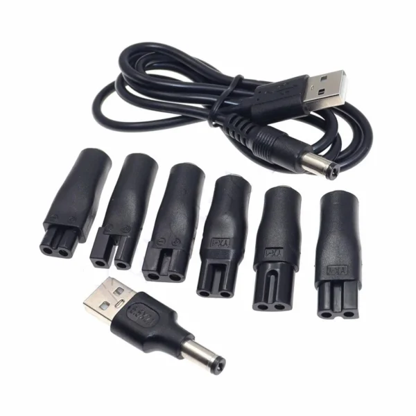 Eight-shaped Two-hole USB Converter Shaver Adapter