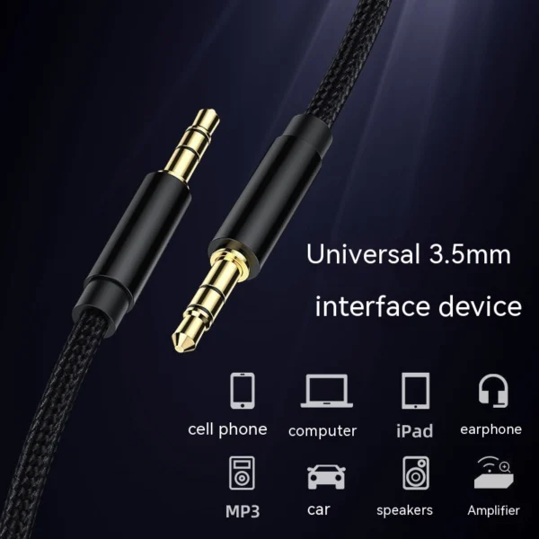 Universal Audio Cable 35mm Male To Male Mobile Phone Headset Headset