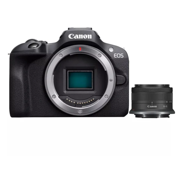 Canon EOS R100 Mirrorless Camera with RF-S 18-45mm Lens