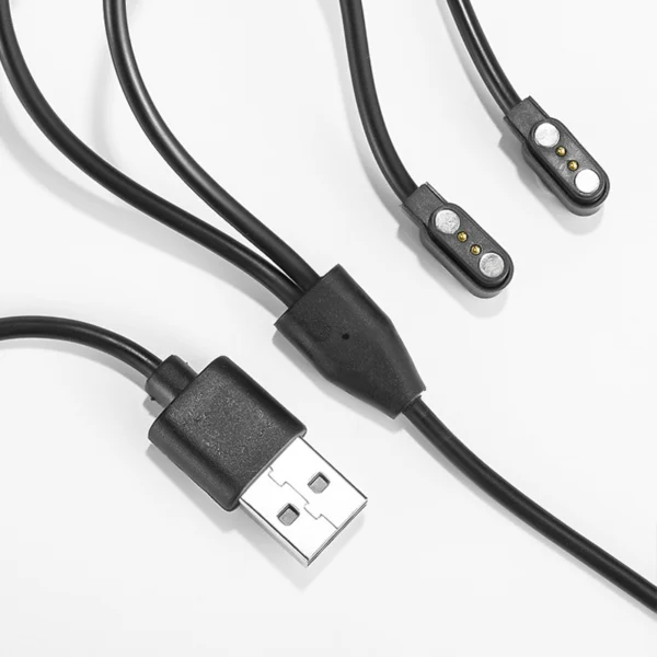 Smart Device Charging Cable Black 2Pin 2.54mm One for Two
