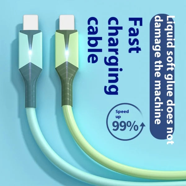 Liquid Flexible Glue Mobile Fast Charging Data Cable