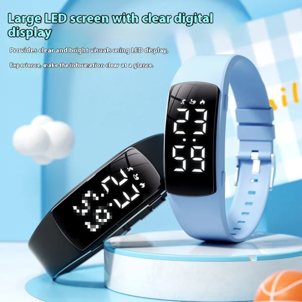 Smart Waterproof Vibration Alarm Electronic Watch