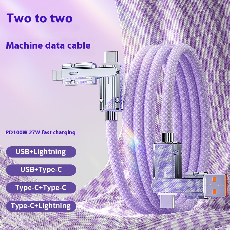 Zinc Alloy 48 Cloth Braided Fast Charging Data Cable