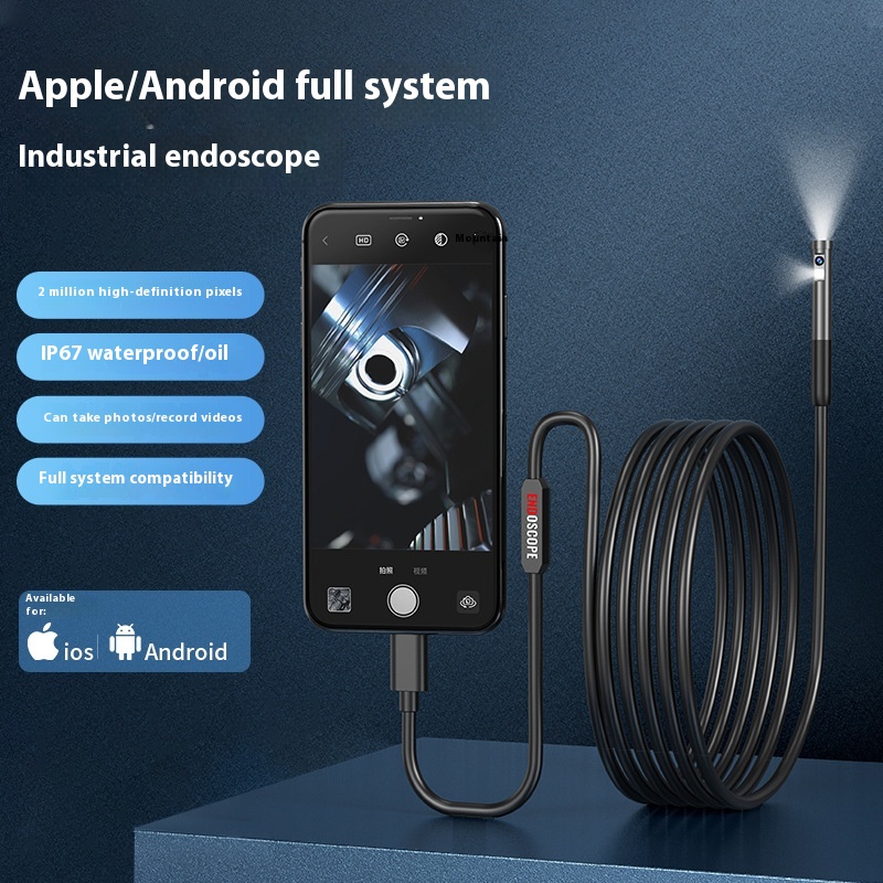 Dual Lens HD Type-c Three-in-one Mobile Phone Endoscope