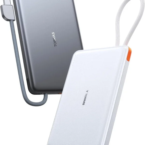TORRAS PebbleLink 10000mAh Fast Charging Power Bank Grey