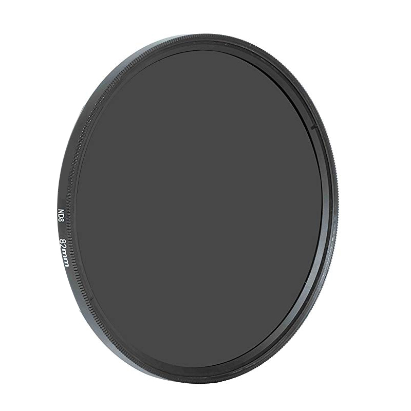 Digital camera ND8 filter front view