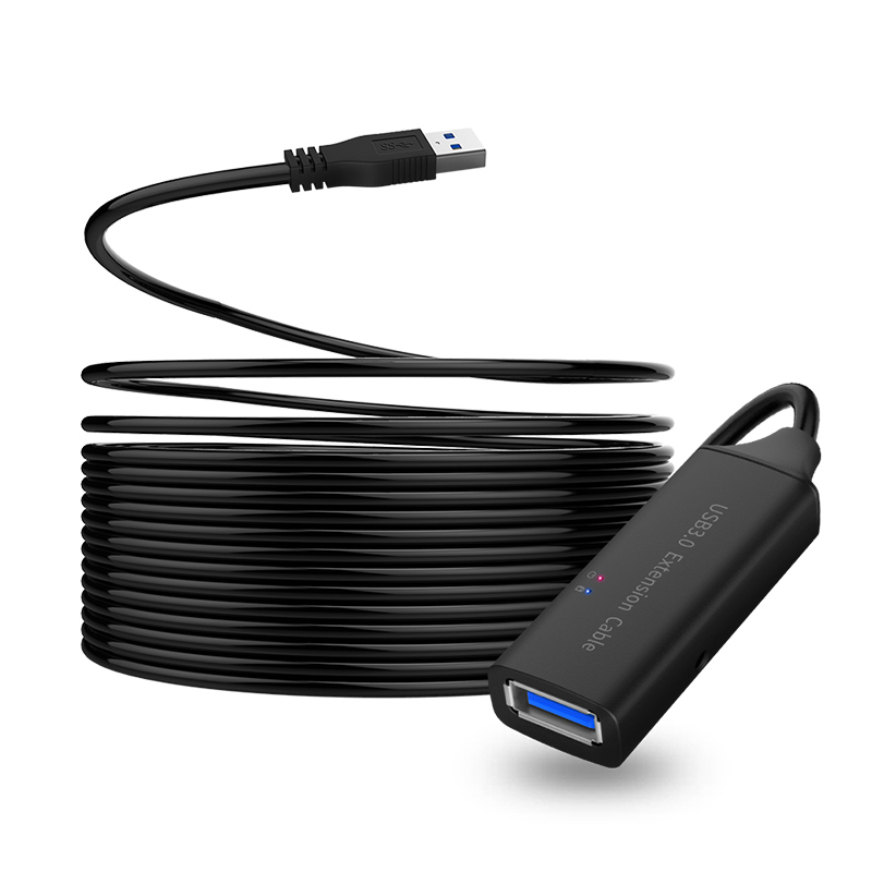 USB 3.0 male to female extension cable top view