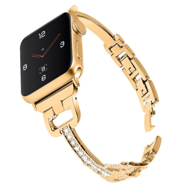 iWatch Smartwatch 12345 Metal Diamond Strap Compatible with Apple