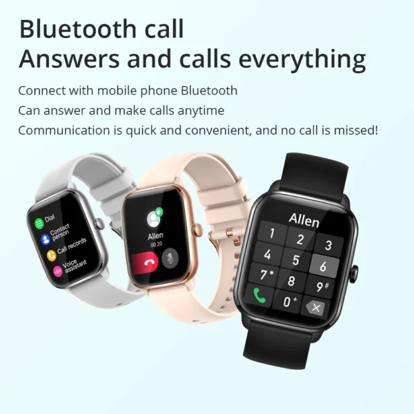 Full Screen Smartwatch with Heart Rate & Music