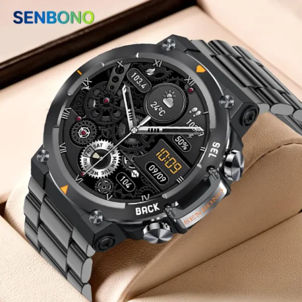 MAX18 Men Smartwatch 1.43-inch AMOLED BT Calls AI Voice