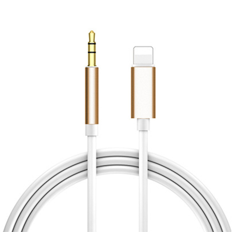 Pink 1m 3.5mm mobile phone car audio cable