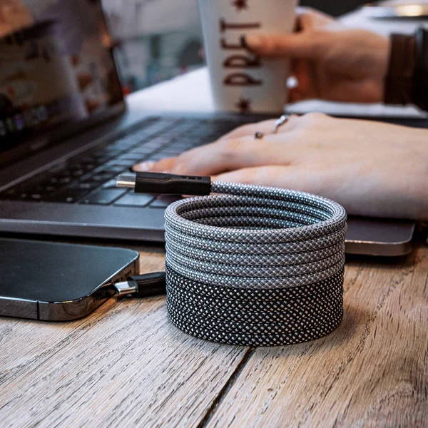 Magtame Magnetic Holder Super Fast Charge Data Cable 150cm
