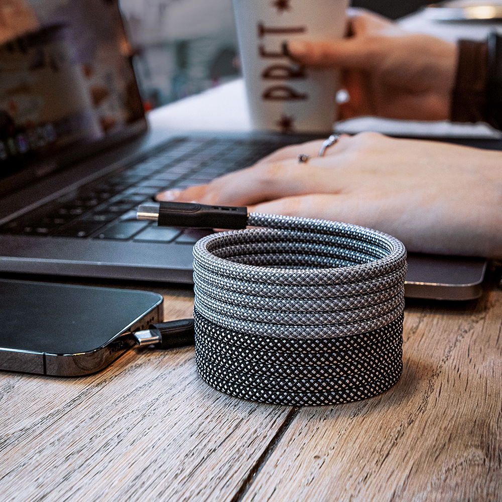 Magtame Magnetic Holder Super Fast Charge Data Cable 150cm