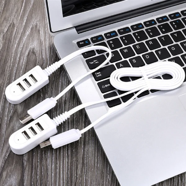 Multi-Port USB Charger Converter Extension Hub Cable