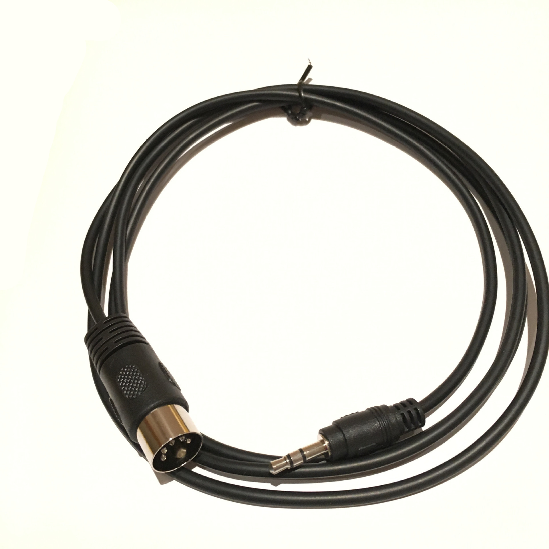 3.5mm audio plug rotary wiring cable front view